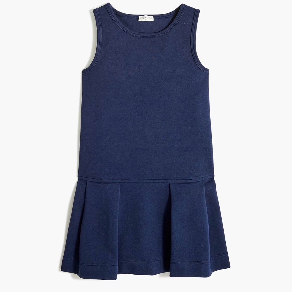 NWT! J Crew Factory - Crewcuts Girl’s Ponte Uniform Dress - Navy - Size 8